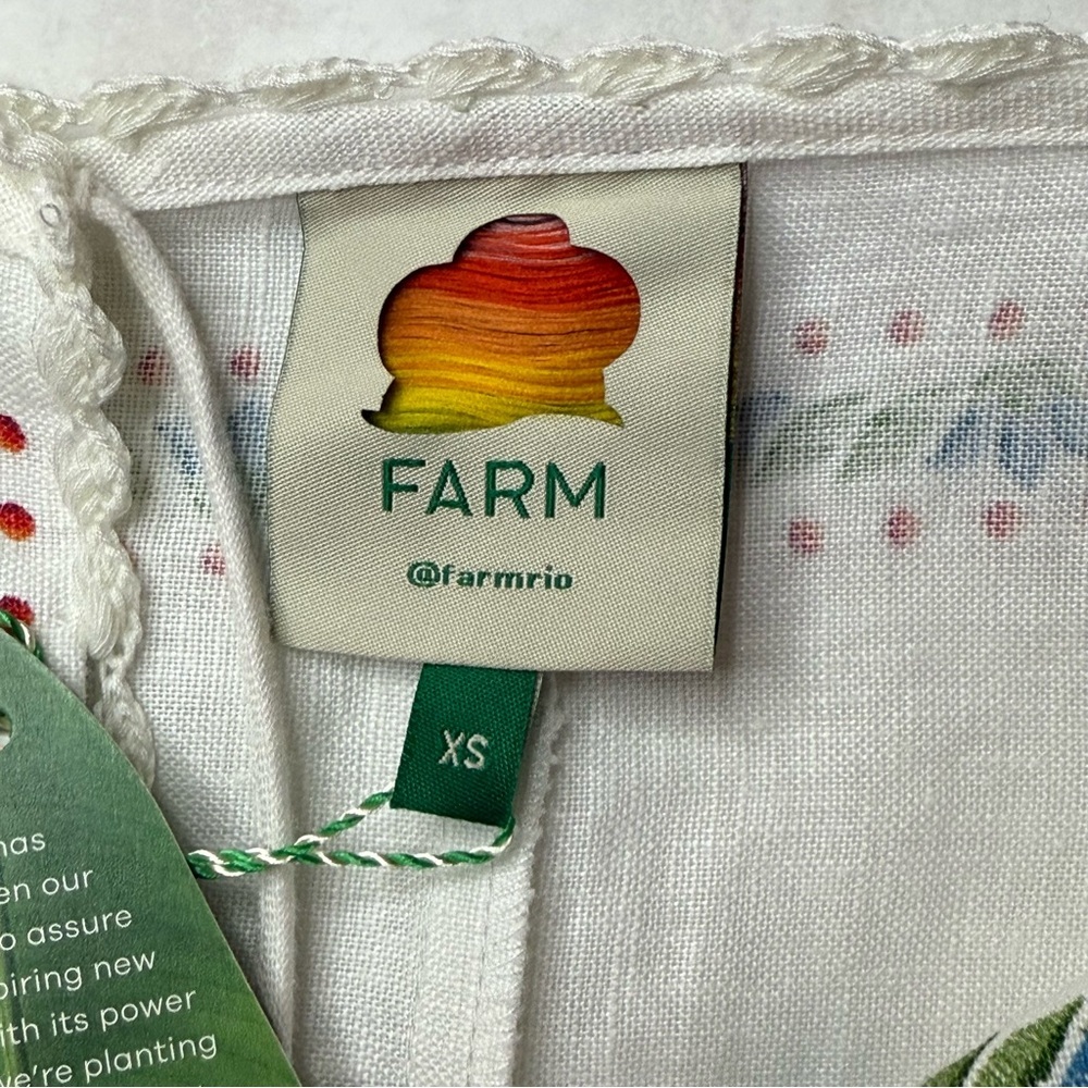 🌼 Farm Rio | Bloom Garden Floral Embroidered Maxi Dress | Multi | Size XS - Picture 11 of 16